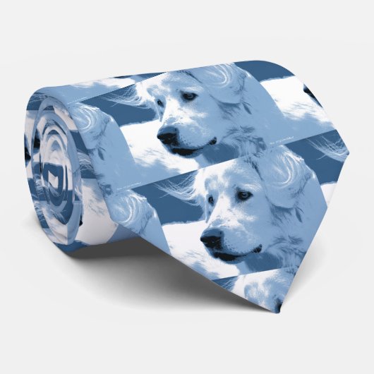 Maremma犬のタイ ネクタイ (ロール)