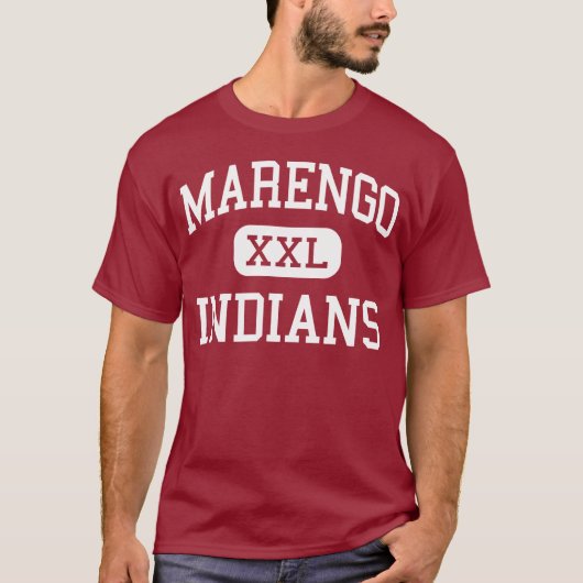Marengo -インディアン-高等学校- Marengoイリノイ Tシャツ (正面)