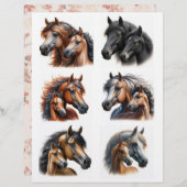 Mares & Foals ・水色の馬フッシーのカット (正面/裏面)