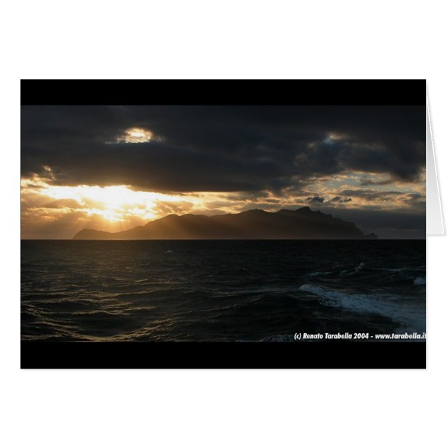 Marettimoの日没 (正面横)