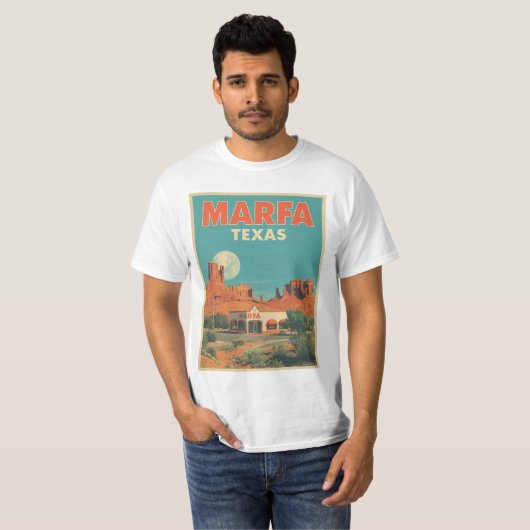 Marfa Texas  Tシャツ (正面フル)