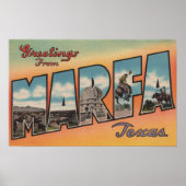 Marfa, TexasLarge Letter ScenesMarfa, TX ポスター (正面)