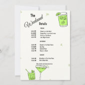 Marg & Matrimonyバチェロレッテ週末旅行 招待状 (裏面)