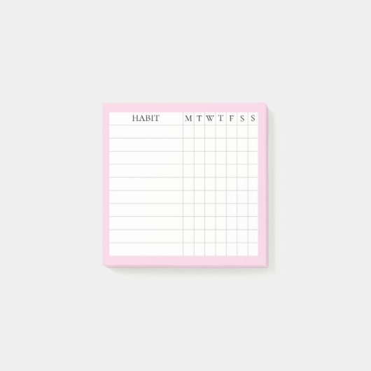 Margaretコレクションポストイットクッショントラッカー（ピンク） ポストイット (正面)