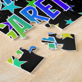 「MARGARET」名、おもしろい「ハッピーバースデー」 ジグソーパズル (側面)