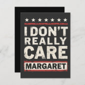 Margaret J.D. Vance VP気にユーモアはあまり得意ではない 案内ポストカード (正面/裏面)