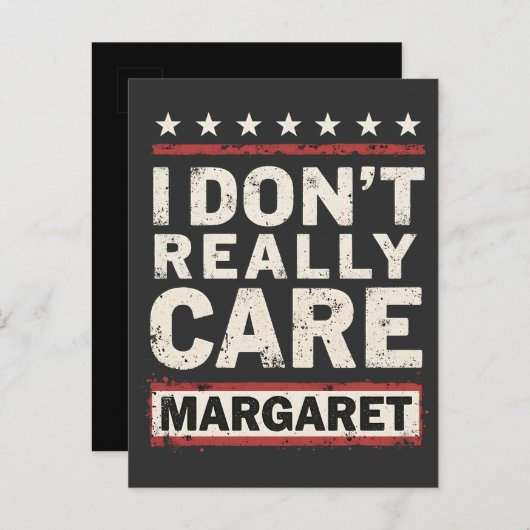 Margaret J.D. Vance VP気にユーモアはあまり得意ではない 案内ポストカード (正面/裏面)