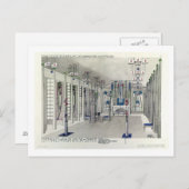 Margaret Maによるパネル付きミュージックルームのデザイン ポストカード (正面/裏面)