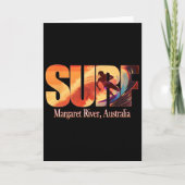 Margaret River, Australia Beach Surfing カード (正面)