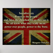 Margaret Thatcher Quote ポスター (正面)