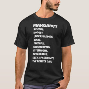 Margaretperfect日付品質皮肉ことわざF Tシャツ