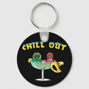 Margaritaで可愛いチリペッパーChill Out キーホルダー