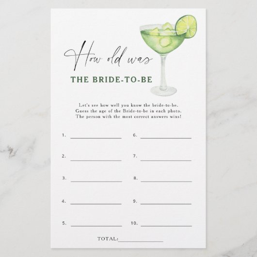 Margarita – 新婦の年齢 (正面)