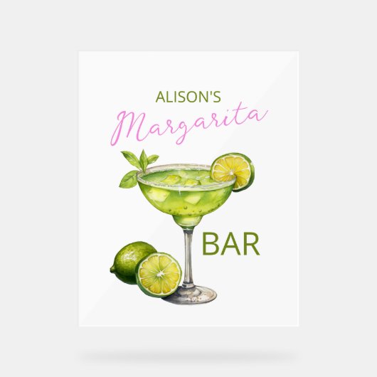 Margarita Bar アクリルサイン (正面)