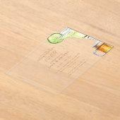 Margarita Beer Engagement Party アクリル招待状 (レイダウン)