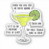 Margarita Concoction Stemless You Love Salt シール (正面)