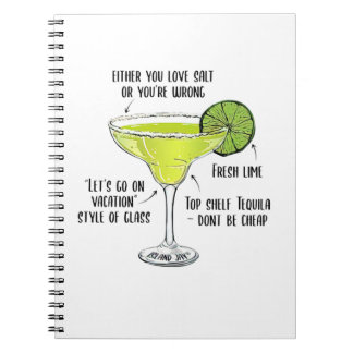 Margarita Concoction Stemless You Love Salt ノートブック