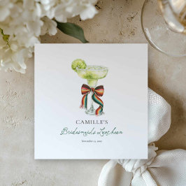 Margarita Fiesta Bridesmaids Luncheon Napkins スタンダードカクテルナプキン