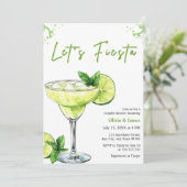 Margarita Let's Fiesta Couples Bridal Shower 招待状 (スタンド正面)