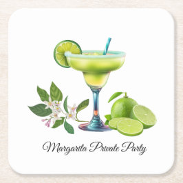 Margarita Private Party スクエアペーパーコースター
