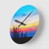 Margarita Sunset ラウンド壁時計 (傾斜)