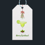 MargaritasとMistletoe Christmasありがとう ギフトタグ<br><div class="desc">メキシコ人と一緒につるクラシックマルガリータグラスに赤いリボンで巻き付けたミスタレしゃれているトー。休日やメキシコのクリスマスパーティー、マルガリータやミスタントーのパーティーでメッセージカードとして使用する感謝していか、クリスマスのギフトで使用する！一致する製品で利用可能。</div>