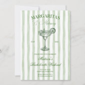 Margaritas and lime Bridal shower 招待状 (正面)