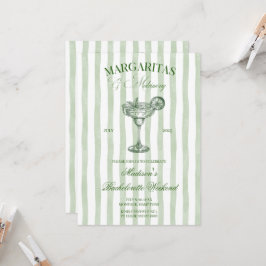 Margaritas and lime Bridal shower 招待状