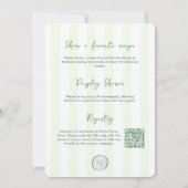 Margaritas And Matrimony Hand-Drawn Bridal Shower 招待状 (裏面)