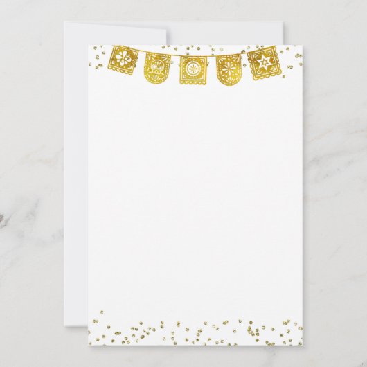 Margaritas and Mistletoe Mexican Holiday Fiesta 招待状 (裏面)