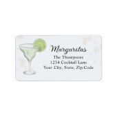 Margaritas Custom Return Address ラベル (正面)