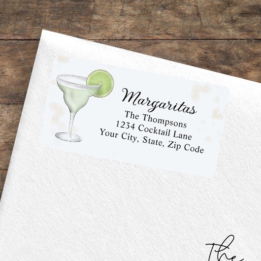 Margaritas Custom Return Address ラベル