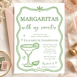 Margaritas pool scribble Party Cocktail ブライダル 招待状