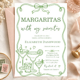 Margaritas pool scribble Party Cocktail ブライダル 招待状