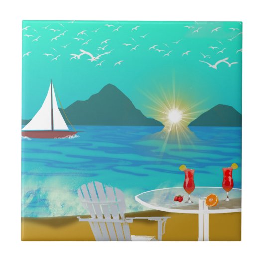 Margaritaville タイル (正面)