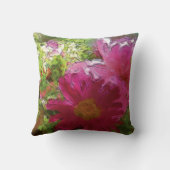 Margerite & Frauenmantel - Aquarell-Design |  クッション (裏面)