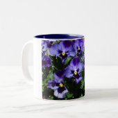 Margieのパンジー ツートーンマグカップ (正面左)