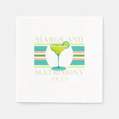 Margs and Matrimony - 2025バチェロレッテ スタンダードカクテルナプキン (正面)