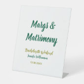 Margs and matrimony add name date bachelorette par 台座サイン (正面)
