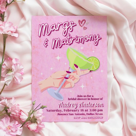 Margs and Matrimony - Bridal Shower Invitation 招待状