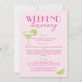 Margs and Matrimony Cocktail Hen Party Weekend 招待状 (裏面)