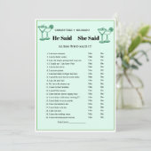 Margs & Matrimony彼はゲームカードと言った 案内状 (スタンド正面)