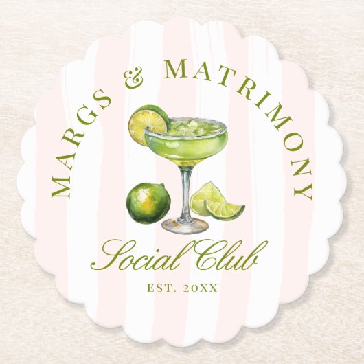 Margs & Matrimony ソーシャルクラブ ペーパーコースター (正面)