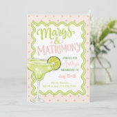 Margs & Matrimony バチェラー・パーティ | トロピカル・ガールズ 招待状 (スタンド正面)