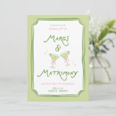 Margs & Matrimony バチェロレッテピンクの旅程 招待状 (スタンド正面)