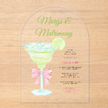 Margs & Matrimony ブライダルシャワー アクリル インビテーション