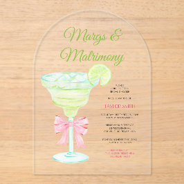 Margs & Matrimony ブライダルシャワー アクリル インビテーション アクリル招待状