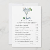 Margs & Matrimony Bridal Shower Game 招待状 (正面)