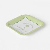 "Margs & Matrimony" Lime Margarita Bridal Shower ペーパープレート (傾斜あり)