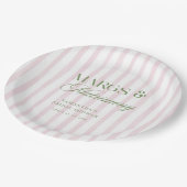 Margs & Matrimony Lime Margarita Bridal Shower ペーパープレート (アングル)